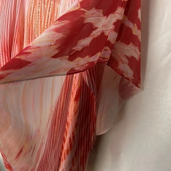 Top,blouse,women XL ,sheer overlay,sparkles,fairy,boho,colorful,flowy,flare EC - Picture 6 of 9